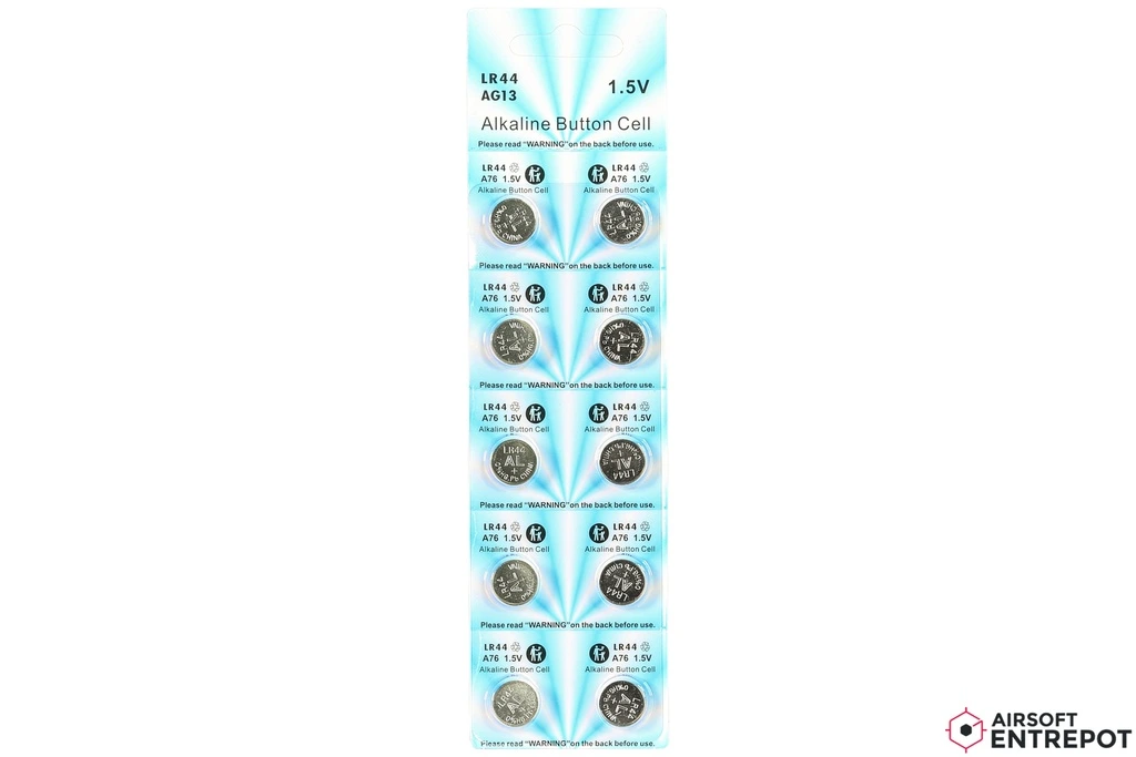 ATM - Pack de 10 piles LR44 1.5v