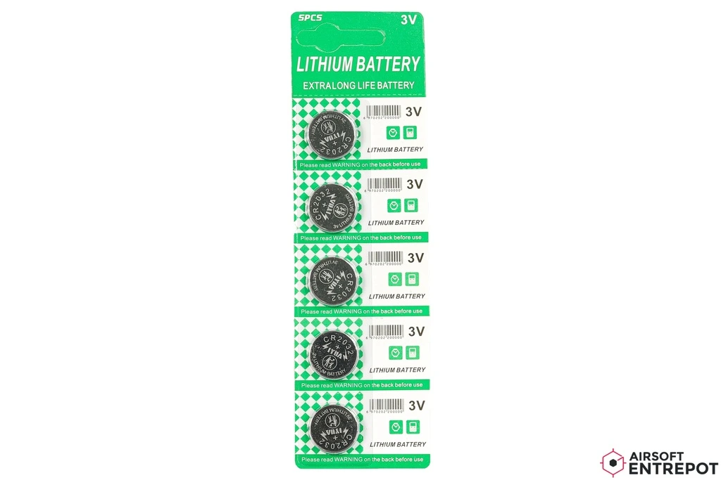 ATM - Pack de 5 piles CR2032 3v