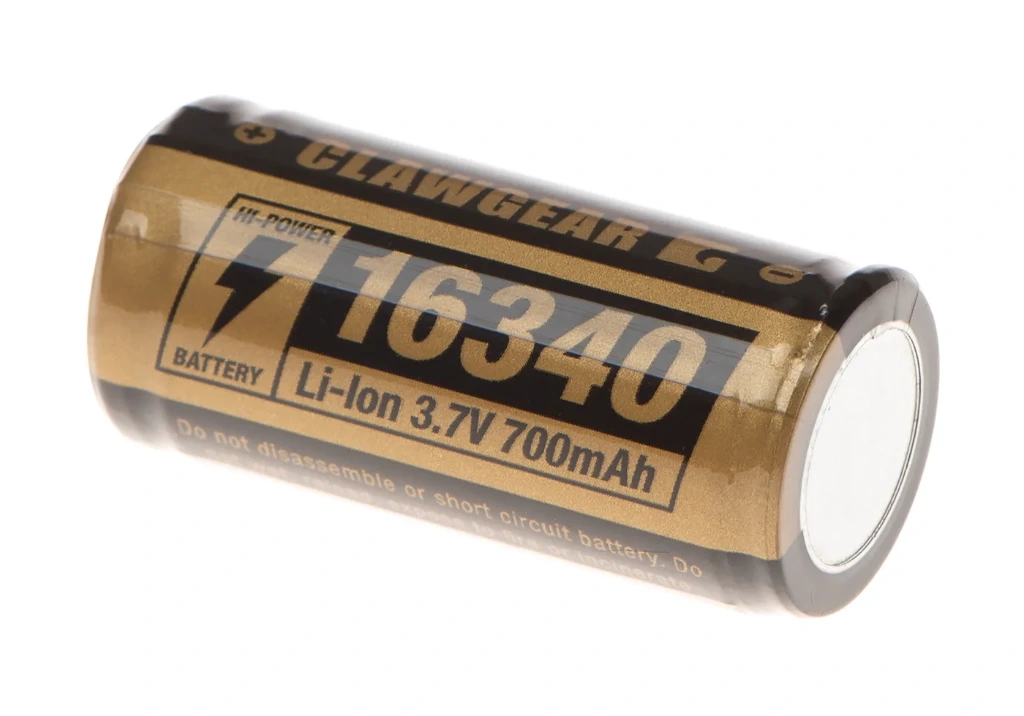 ClawGear - Batterie 16340 3.7V 700mAh